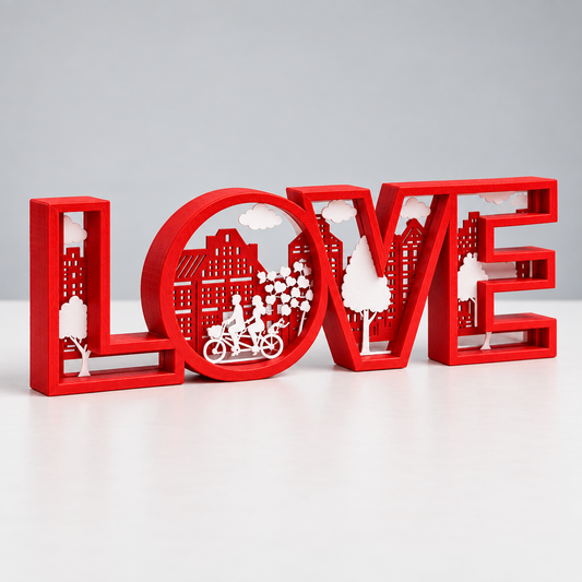 Scritta LOVE decorativa 3D