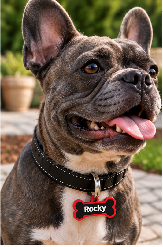 Medaglietta personalizzata per cane a forma di osso