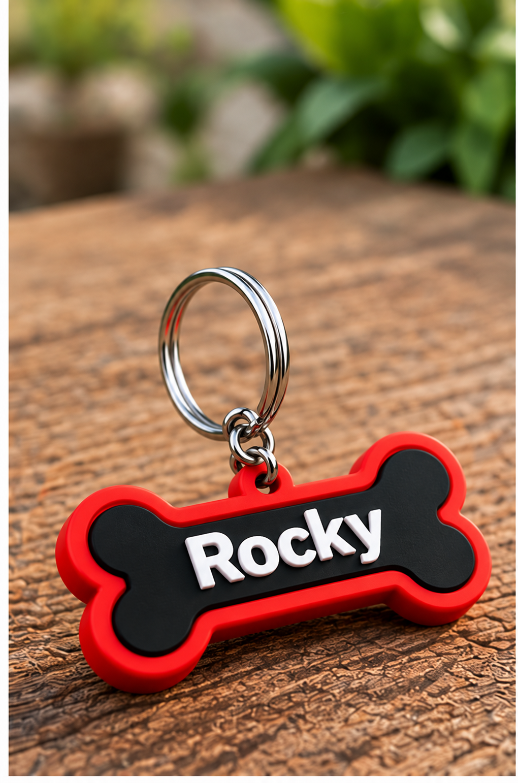 Medaglietta personalizzata per cane a forma di osso