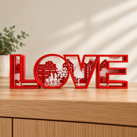 Scritta LOVE decorativa 3D