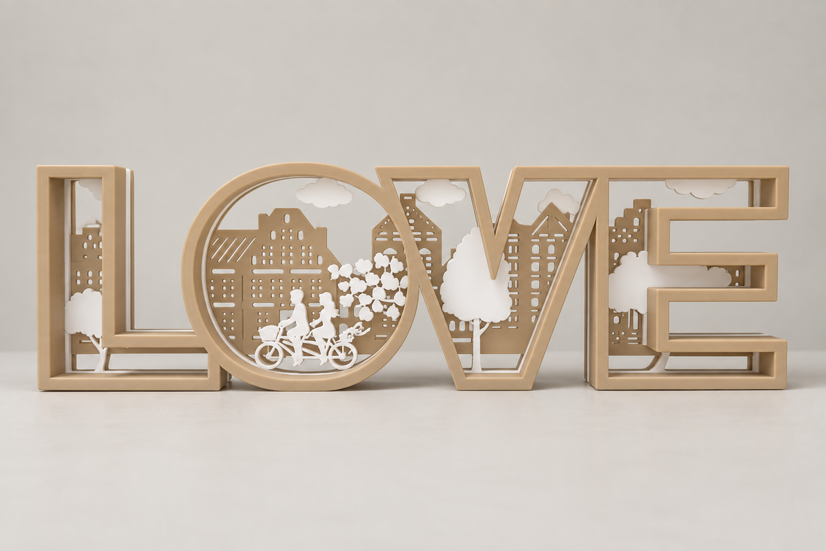 Scritta LOVE decorativa 3D