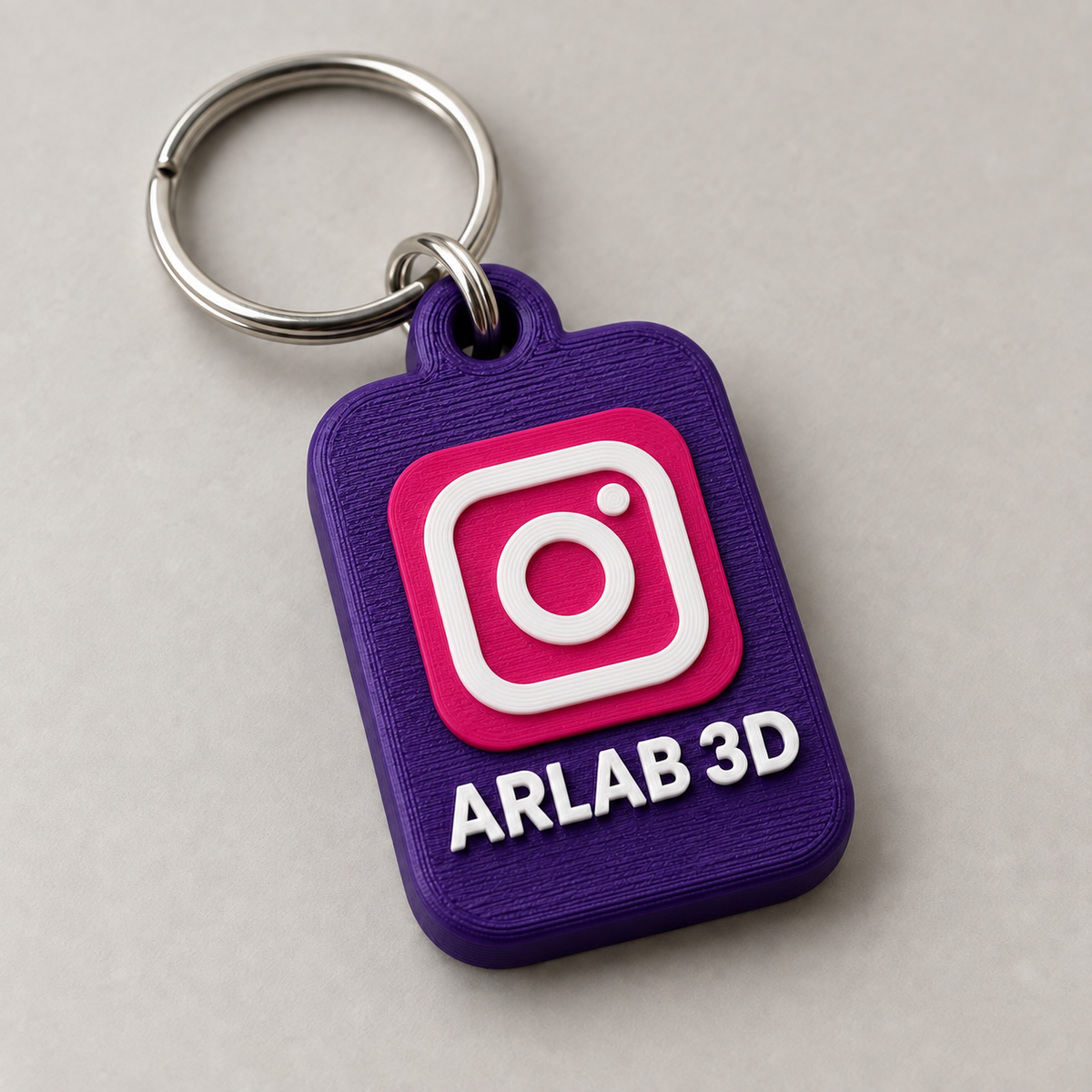 Portachiavi social personalizzato con nome