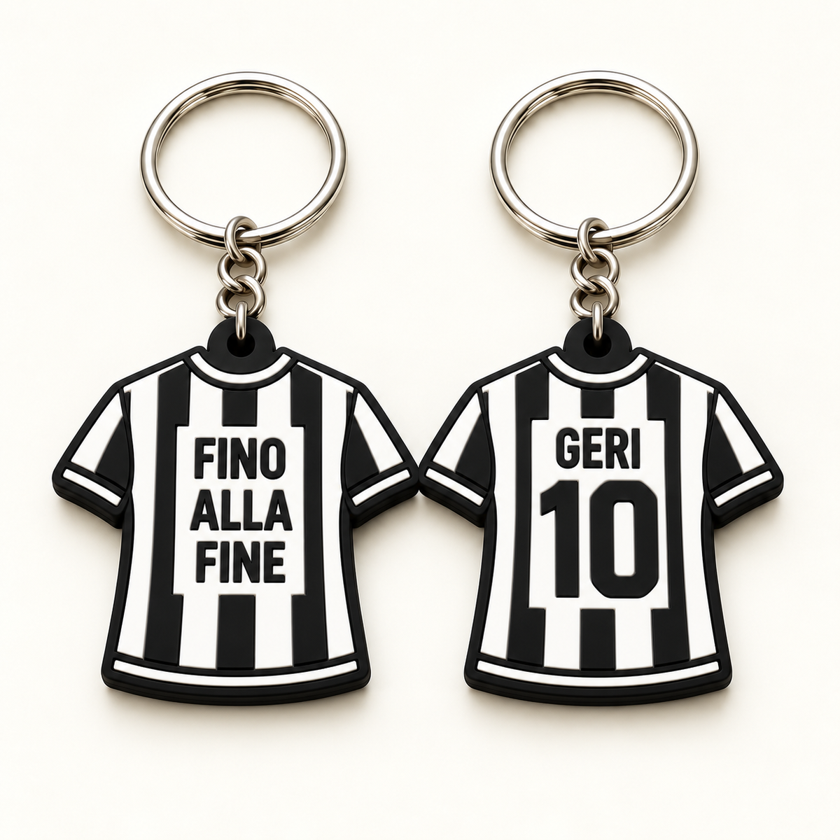 Portachiavi a maglietta personalizzato – Inter, Milan, Juventus e Roma