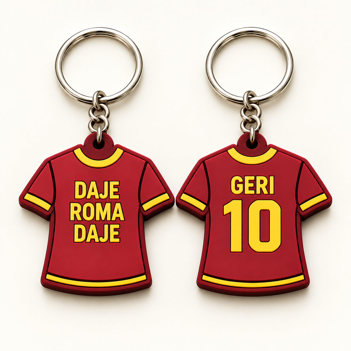 Portachiavi a maglietta personalizzato – Inter, Milan, Juventus e Roma