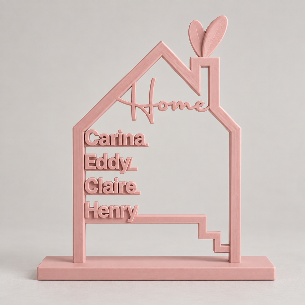 Casetta Home personalizzata con i nomi della famiglia
